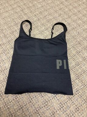 PINK Sport Victoria’s Secret Black Seamless Padded Sports Bra or Tank Top *Small